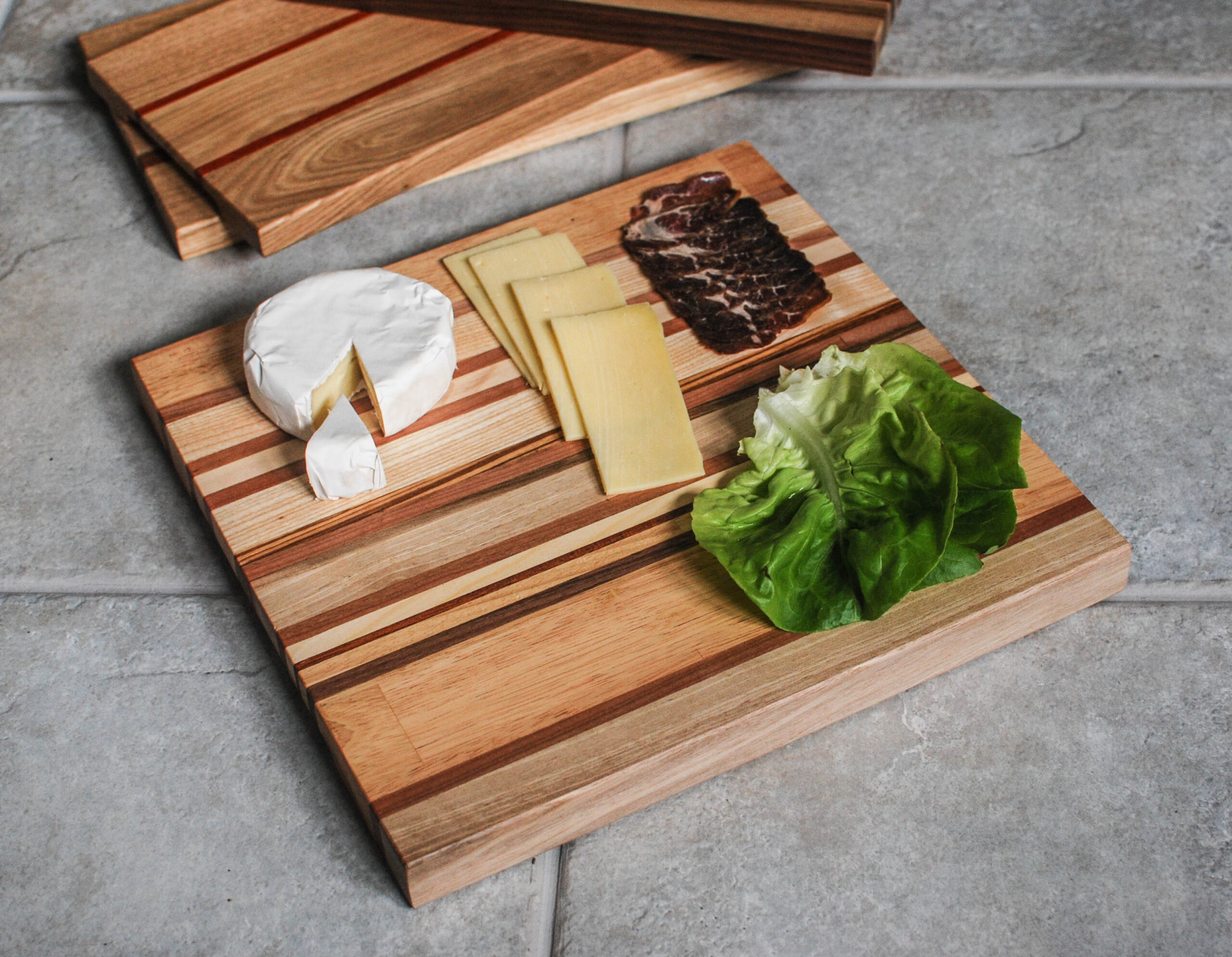 Mixed Hardwood Square Cutting Board